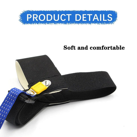 Two Pack ESD Anti Static Grounding Straps for Wrist and Heel with Comfortable Conductive Rubber Band