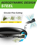 Diagram of 21 Inch Mulching Mower Blade Replacement For Troy Bilt Cub Cadet Craftsman MTD showing circular cutting process.