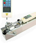 HP-500 Digital Force Gauge 1000N 110V Push-Pull Tester With Test Bench Bracket Fixture And Digital Display For Precise Tensile And Compression Force Measurement, 1% Accuracy, Easy Setup on horizontal metal test bench