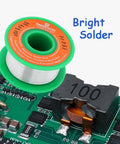 Lead Free Electronics Soldering Wire 1.2mm 50g Rosin Flux Core Sn99 Ag0.3 Cu0.7 No Clean Solder on circuit board