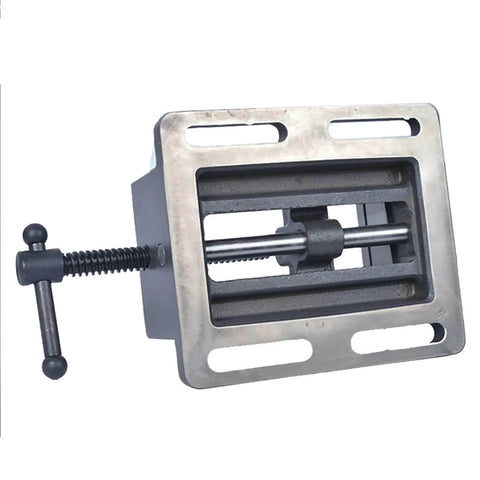 Beefed Up 4 Inch Guide Rod Type Heavy Duty Precision Drilling And Milling Machine Vise With Flat Mouth Clamp for Bench Fixture