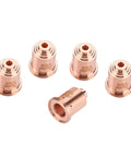 Durable 85 Amp Plasma Cutter Nozzle Tips And Consumables For Max85 Torch with premium copper electrods in a five-pack.