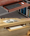 Quiet 3 Section Drawer Slides With Side Mount For 100 Pound Load Ball Bearing Smooth Glide 8 Inch under desk keyboard trays