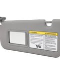 Left Driver Side Sun Visor With Makeup Mirror Replacement for 2004 To 2005 Models OE 7432042420B0 shown in grey