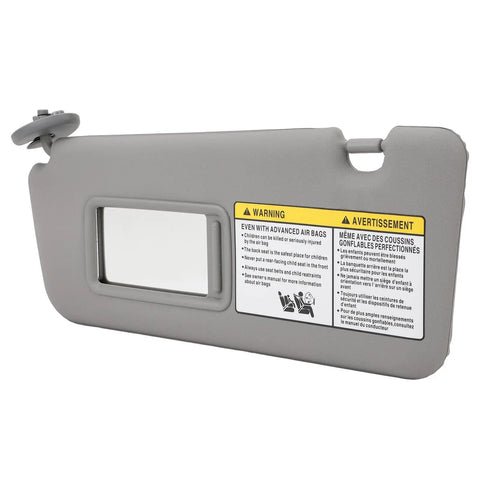 Left Driver Side Sun Visor With Makeup Mirror Replacement for 2004 To 2005 Models OE 7432042420B0 shown in grey