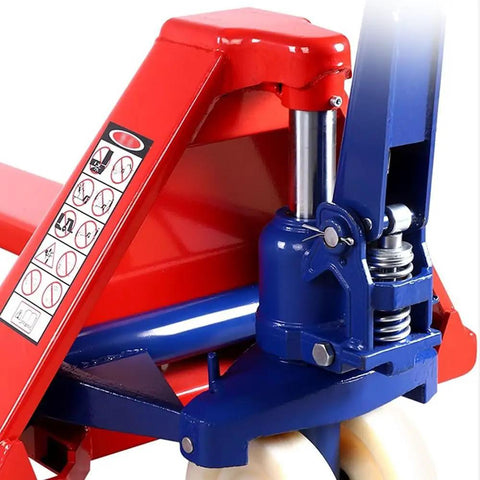 Heavy Duty Manual Hydraulic Pallet Jack 8 Ton Capacity Rock Solid Workhorse For Warehouse Rolling Cargo Mover Shop Essential For No Sweat Heavy Hauling Done Right
