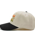 Side view of Lightweight Womens Cap With Low Profile Unstructured Fit Adjustable Buckle Six Ventilation Eyelets