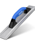 Pro Grade Cast Magnesium Concrete Hand Float With Ergonomic Rubber Handle 16 By 3 And A Half Inches Widened Beveled End For Smooth Finishes