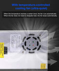 AC To DC Converter Power Supply 110 to 220V To 0 to 48V Adjustable DC Output Beefy 480W Peak 10A Max with cooling fan