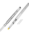 Heavy Duty 30 Inch Drawer Slides 250 Lb Capacity With Locking Ball Bearing Side Mounts in rust resistant steel, with screws