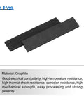 Heavy Duty Rectangle Graphite Block Set 100X20X4mm High Purity Graphite Electrodes Plates Sheets For Metal Melting Casting And Electrolysis Pro Grade Pack Of 5 In Black