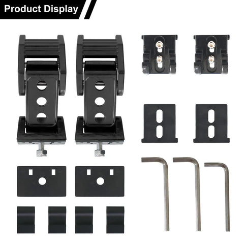 Beefed Up Aluminum Hood Lock Latch Kit for Jeep Wrangler JK JKU JL JLU Gladiator JT Vehicles Heavy Duty Hood Latch Catch