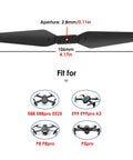 20Pcs Folding Propeller Set Quick Release For E88 E88Pro E88Max E525 E99 E99Pro P1 P5Pro K3 S1 P8 Quadcopter Replacement Parts diagram