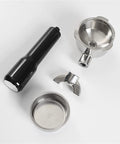 51mm Stainless Portafilter Handle Replacement For Donlim Espresso Machines Fit Double Spout Bottomless Portable Coffee Maker Accessory Durable Plastic And Metal Construction Plug N Play Easy Install black handle and metal portafilter parts