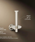 Purist Toilet Tissue Holder K-14444-SN In Vibrant Polished Nickel, Vertical Or Horizontal Mount, Solid Brass Construction