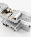 Concealed Barrel Cross Door Hinges For Wooden Boxes And Cabinets, Invisible Folding Door Hardware, Gold Finish 11x40MM close-up