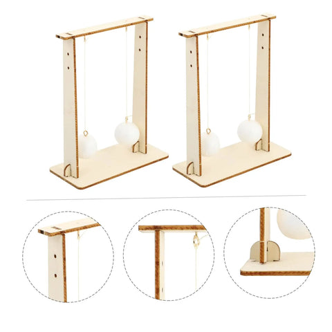 2 Piece Physics Experiment Kit For Students Hands On Science Learning Tool For Class Demonstrations And Projects Safe Wood Materials