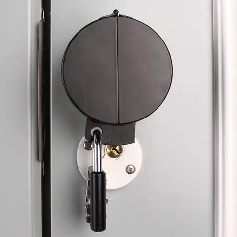 Door Knob Lock Cover No Drill Quick Install Outside Locking Shield For Privacy And Keyhole Safety on door handle