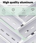 15 Piece Slotted Aluminum DIN Rail Kit For Electrical Enclosures 6 Inch Long 35mm Wide 7 5mm High Heavy Duty Rails