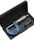Outside Micrometer 0-1 Inch with 0.0001 Inch Graduation Alloy Precision Machinist Tool Set in case for accurate measurements