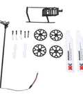 RC Helicopter Parts And Accessories Beefed Up Kit; landing gear, tail rotor, main gear, pull rod, blades for XK K11 K110S.