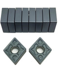 Dude Grab These 10pc Indexable Carbide Lathe Tools With Sharp CNMG Tips For External Turning And CNC Machining Steel Stainless Or Cast Iron Plus Amazing Wear Resistance.