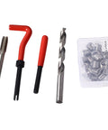 Awesome Heavy Duty Thread Repair Kit For Cars With Sturdy Insert Tools, Tap And Drill To Fix Stripped Screws Fast No More Messy Metal Shavings. M10x1.5 kit