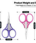 Tiny Travel Scissors 3 Inch TSA Compliant With Sheath Ultra Sharp All Purpose Small Craft Scissors For Detail Work