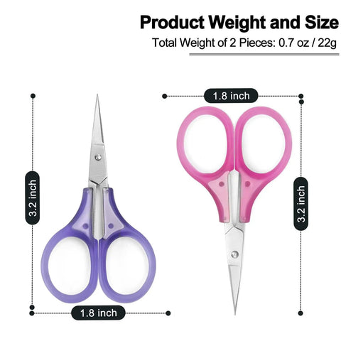 Tiny Travel Scissors 3 Inch TSA Compliant With Sheath Ultra Sharp All Purpose Small Craft Scissors For Detail Work
