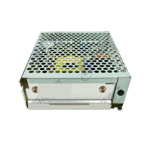 Regulated Triple Output DC Switching Power Supply, 50W 5V 5V 12V, compact metal case with perforated top, indoor use
