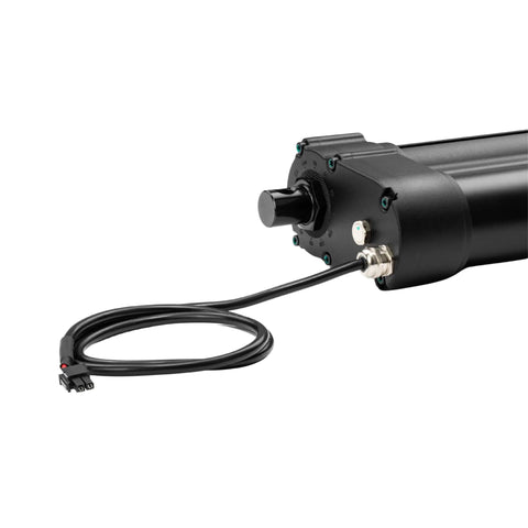 Close-up of 12V Heavy Duty Electric Linear Actuator With 6 Inch Stroke 450 Lbs Push Pull IP67 Waterproof Brushed DC Motor