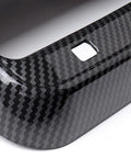 Sharp Matte Carbon Fiber Rear Air Vent Shields Plus Center Console Armrest Pads For Tesla Model Y And Model 3 No Sweat Snap On Abs Upgrade detail view