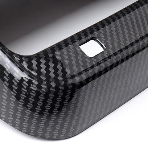 Sharp Matte Carbon Fiber Rear Air Vent Shields Plus Center Console Armrest Pads For Tesla Model Y And Model 3 No Sweat Snap On Abs Upgrade detail view