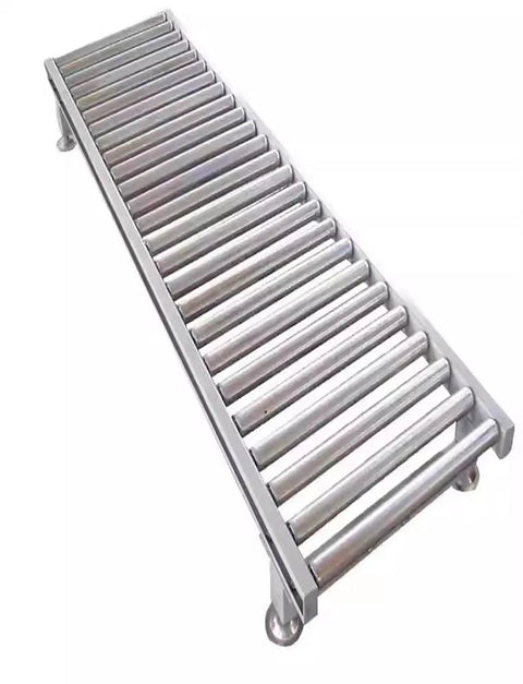 Heavy Duty Stainless Steel Lawn Mower Roller Set 8 Pack With Adjustable 25mm To 60mm Rollers And 700mm Length, side view