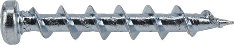 Close-up of a metal screw from the Beefy Heavy Duty Self Drilling Drywall Anchors Set For Drywall Wood Metal Brick Plaster And Concrete