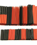Dope 328 Pieces Heat Shrink Tubing Kit With 7 Sizes Polyolefin Cable Sleeves For Tough Wire Wraps And Flame Retardant Electrical Repairs For Engine Bays Sick For Quick Fixes Without Breaking The Bank Or Damaging Connectors., assorted black and red heat shrink tubing sizes