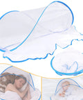 Foldable Pop Up Mosquito Net Tent For Camping And Travel, Lightweight 3 Oz Head Net Bed Netting, Zero Hassle Setup, Ultra Portable Shelter