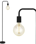 Industrial 63 Inch Metal Floor Lamp With E26 Socket On Off Footswitch ETL Listed Modern Minimalist Vintage Mid Century Vibe