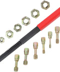 15-Piece Metric Thread Chaser Set For Repair And Re-Tapping Damaged Metal Threads With 7 Dies, 7 Taps, 1 Restorer File