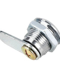 Drawer Cam Lock For Cabinets And Drawers, 0.69 Inch Diameter Cylinder, Five Eighths Inch Length, Zinc Alloy Chrome Plated, Side View