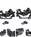 Hardcore Two Pack Mechanical Disc Brake Kit For Mountain And Road Bikes Solid Aluminum Alloy build with black finish and bolts.