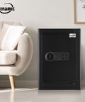 Fireproof And Waterproof Home Safe With Keypad Lock, 2.2 Cu Ft Large Lock Box Cabinet Safe, Solid Steel Construction in room