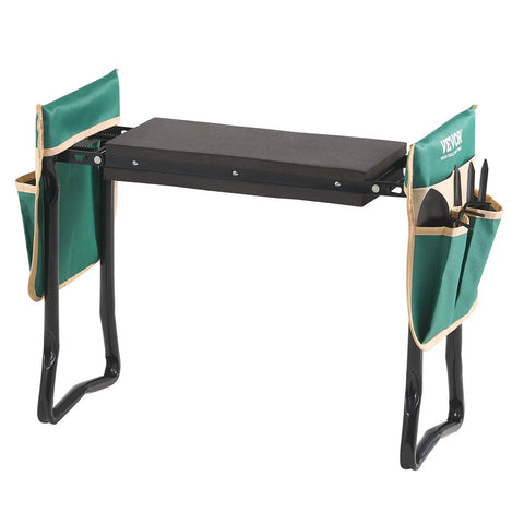 All In One Garden Kneeler And Seat Workhorse With 330 Lb Capacity, 8 Inch EVA Pad, Foldable Kneeling Stool With Tool Bag