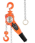 Lever Chain Hoist 1 Ton 3M Chain Length Manual Ratchet Puller Hoist With Two Hooks displayed against a white background