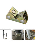 4-Piece V Type Magnetic Welding Clamps Set With Adjustable V Base For Tack Welding Holds Tabs, Gussets, Plates And Odd Shaped Metal Surfaces, 8.8 Lbs Pull Force