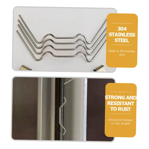 50 Pack Stainless Steel Greenhouse Clips For Glass Panels Fixing Clips And Film Covering Repair Kit Easy Secure For Glass And Plastic Panels In Greenhouses
