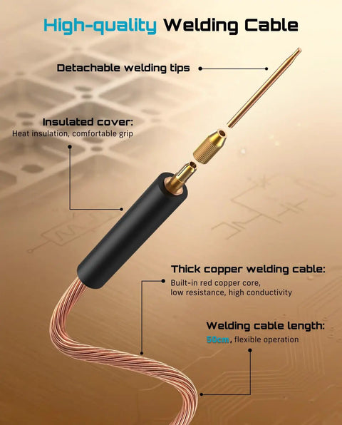 Detachable welding tips and insulated cover for Beast 10KW Capacitive Battery Spot Welder For DIY Battery Packs And Repair