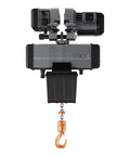 Badass Heavy Duty Electric Chain Hoist With Variable Speed Control 3 Phase 440V 2 Ton Capacity top view showing motor and hook.