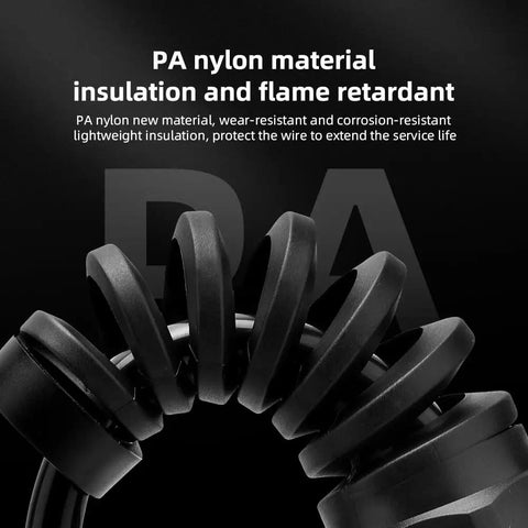 Close-up of Two Pack NPT Three Quarter Inch Waterproof Cable Gland Cord Grip Strain Relief Connector showing spiral adjustable fit