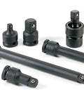 3/8 Inch Drive 6 Piece Socket Adapter And Extension Set For Wrenches Must Have Auto Repair Essentials Includes Adapters And Extension Pieces For SAE And Metric Needs Durable Steel Construction